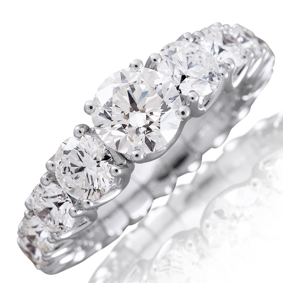 Picchiotti Xpandable™ 4.08CT Graduated Round Cut Eternity Ring