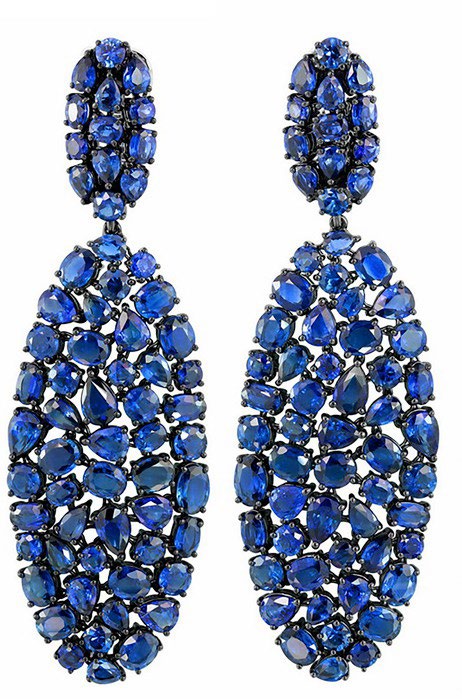 Etho Maria Blue Sapphire Vibrant Drop Earrings