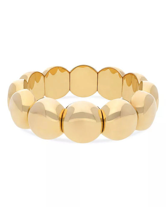 Roberto Demeglio Large Aura Dama Bead Bracelet in Yellow Gold