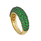 Piranesi Small Dome Ring in Green Tsavorite