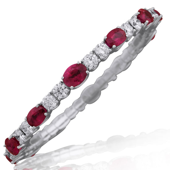 Picchiotti Xpandable™ 20.84CT Ruby and Diamond Tennis Bracelet