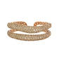 Etho Maria Brown Diamond Two Layer Gemini Snake Style Ring