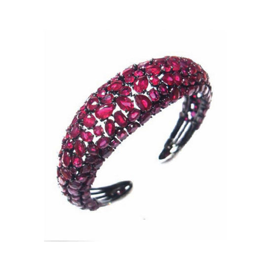 Etho Maria Ruby Diamond Vibrant Bangle Bracelet