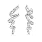 Charles Krypell Floating Diamond Vortex Earrings