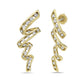 Charles Krypell Floating Diamond Vortex Earrings