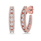 Charles Krypell Floating Diamond In and Out Hoop