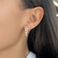Charles Krypell Floating Diamond In and Out Hoop