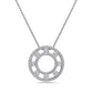 Charles Krypell Floating Diamond Pavé Circle Pendant