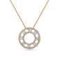 Charles Krypell Floating Diamond Pavé Circle Pendant