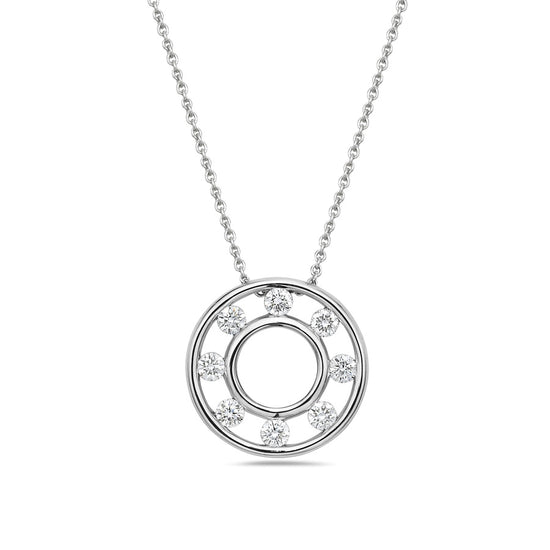 Charles Krypell Floating Diamond Circle Pendant
