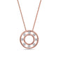Charles Krypell Floating Diamond Circle Pendant