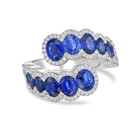 Charles Krypell Diamond Oval Bypass Ring