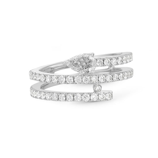 Charles Krypell Diamond Coil Ring