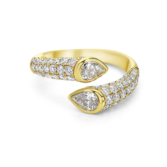 Charles Krypell Pavé Reflection Bypass Ring
