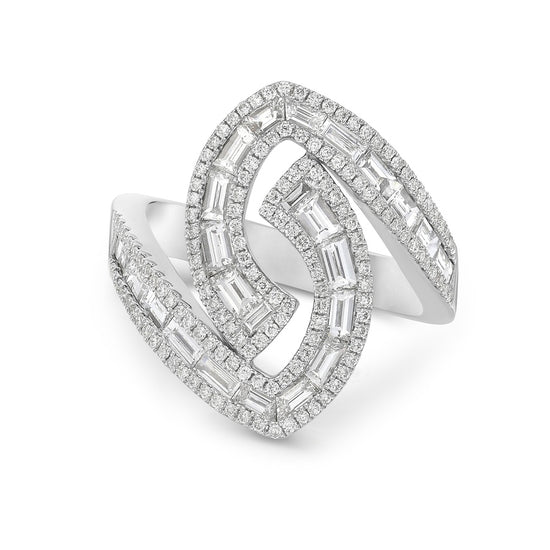 Charles Krypell Diamond Ying Yang Ring