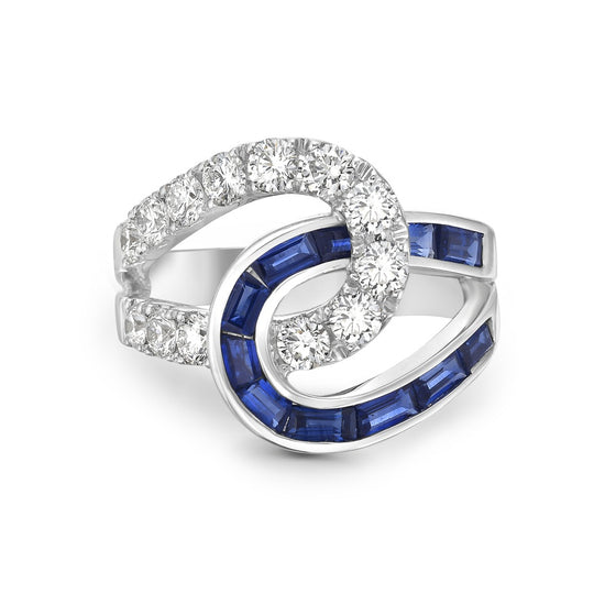 Charles Krypell Diamond Interlocking Ring