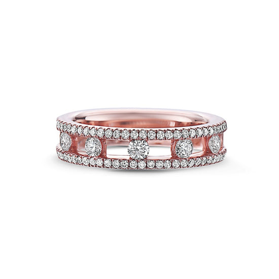 Charles Krypell Floating Diamond Band Ring