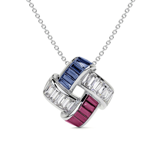 Charles Krypell America 250 Signature Basket Weave Pendant