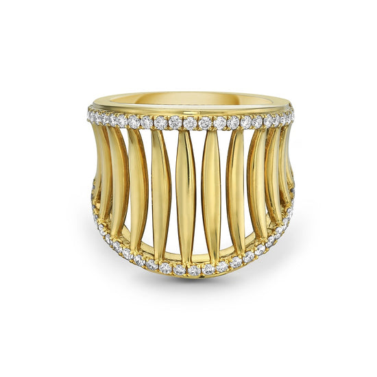 Charles Krypell Birdcage Saddle Ring