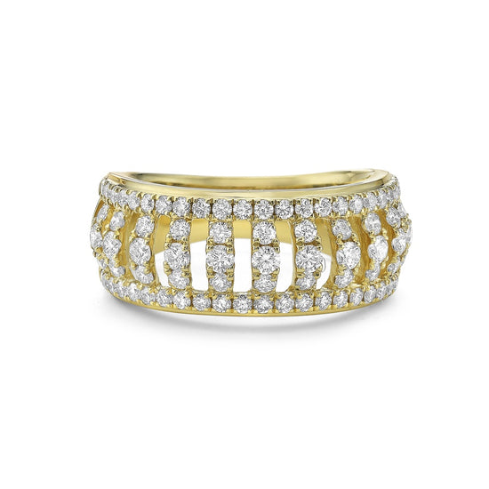 Charles Krypell Diamond Birdcage Band Ring