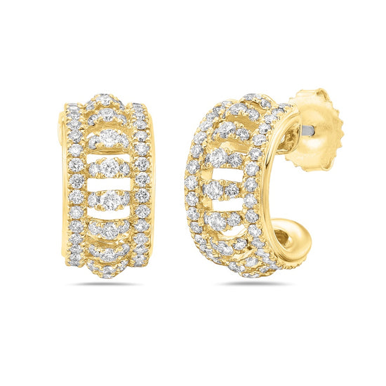 Charles Krypell Diamond Birdcage Huggie