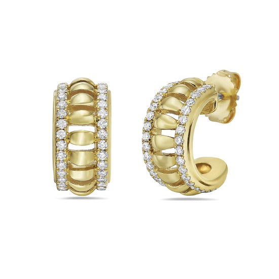 Charles Krypell Birdcage Huggie Earrings