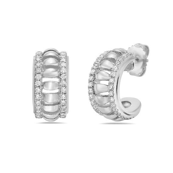 Charles Krypell Birdcage Huggie Earrings