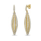Charles Krypell Graduated Barrel Diamond Birdcage Earring