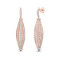 Charles Krypell Graduated Barrel Diamond Birdcage Earring