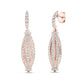 Charles Krypell Graduated Barrel Diamond Birdcage Earring