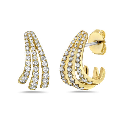 Charles Krypell Swoop Diamond Birdcage Earring