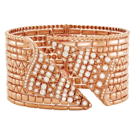 Etho Maria Diamond Reflexion Rose Cuff Bracelet