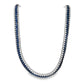 Giotto 8 Blue Sapphire and White Diamond Stretch Necklace