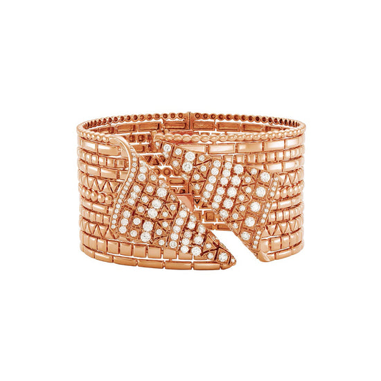 Etho Maria Diamond Reflexion Rose Cuff Bracelet