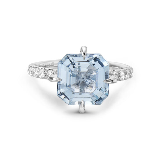Charles Krypell Compass set Aquamarine Ring