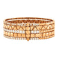 Etho Maria Diamond Reflexion Rose Bangle Bracelet