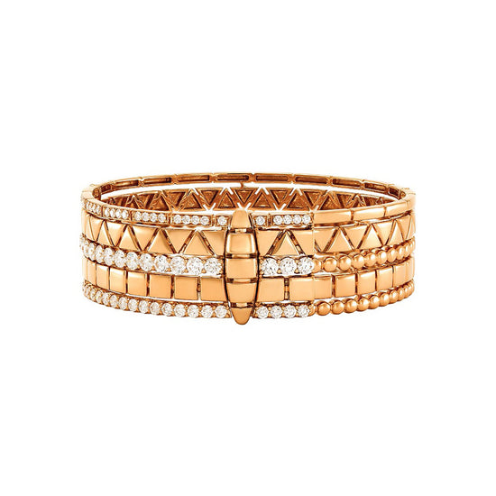 Etho Maria Diamond Reflexion Rose Bangle Bracelet