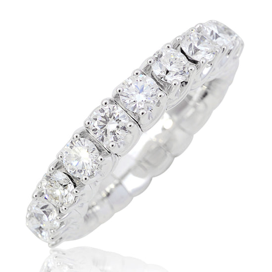 Picchiotti Xpandable™ 1.45CT Round Cut Halfway Eternity Ring
