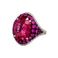 Piranesi Rubellite, Purple Sapphire, and Diamond Ring