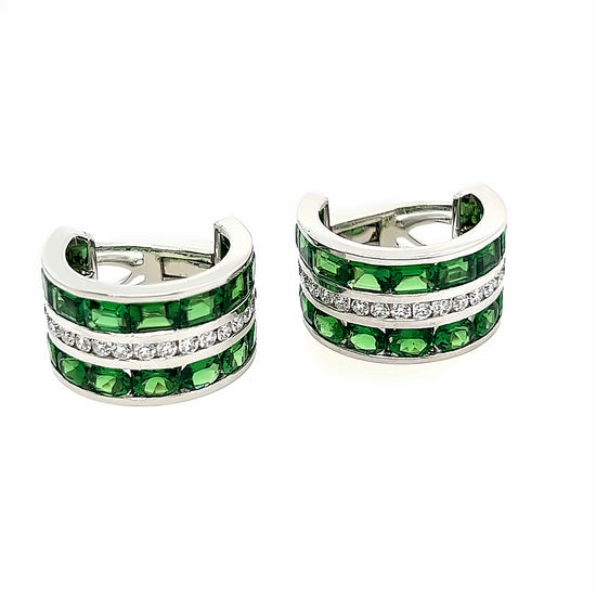 Piranesi Tsavorite and Diamond Earrings