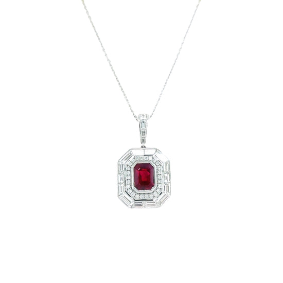 Piranesi Ruby and Diamond Pendant