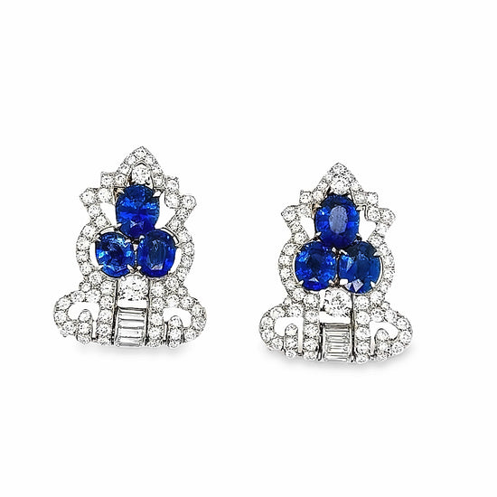 Piranesi Sapphire and Diamond Brooch