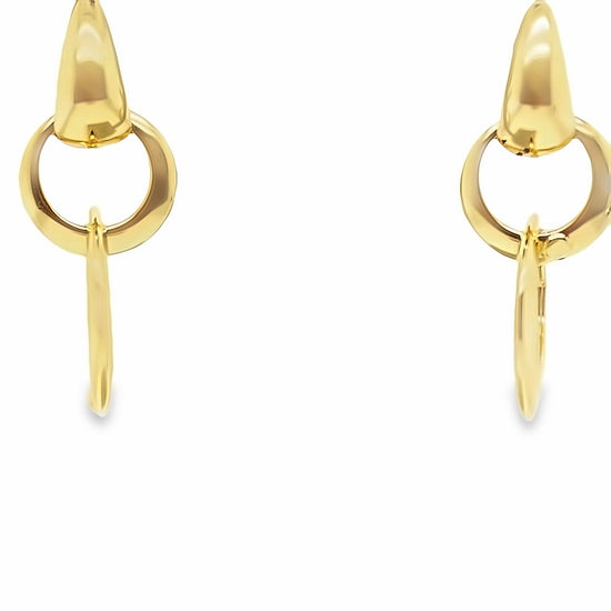 18KT Gold Interchangeable Hoop Earrings