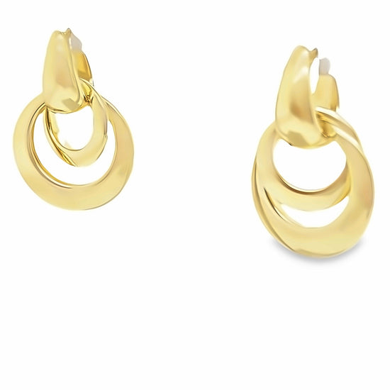 18KT Gold Interchangeable Hoop Earrings