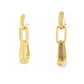 18KT Elongated Chain Earrings
