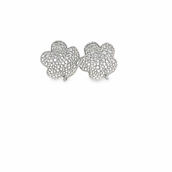 3.48CT Flower Diamond Earrings