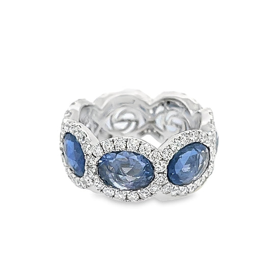 Piranesi 8CT Oval Sapphire Eternity Band