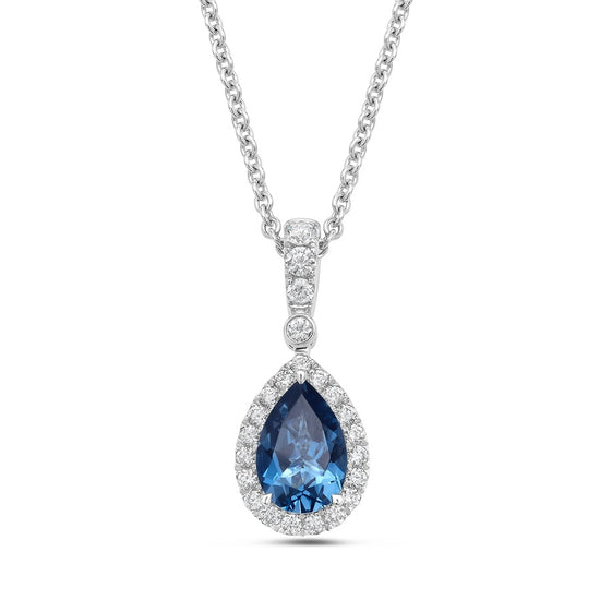 Charles Krypell Pear Shape Aquamarine Pendant