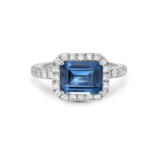 Charles Krypell Aquamarine Rocking Ring