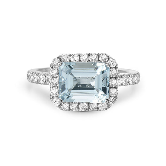 Charles Krypell Aquamarine Rocking Ring